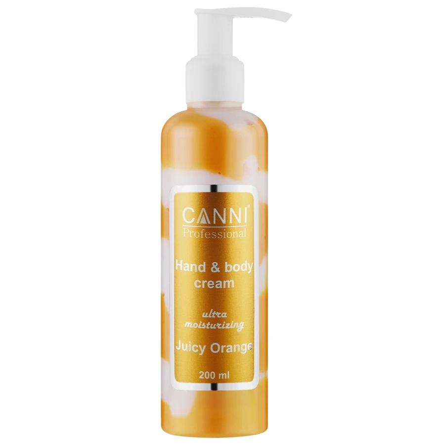 Крем для рук та тіла ультразволожуючий Canni Hand & Body Cream Ultra Moisturizing Juice Orange Соковитий апельсин 200 мл