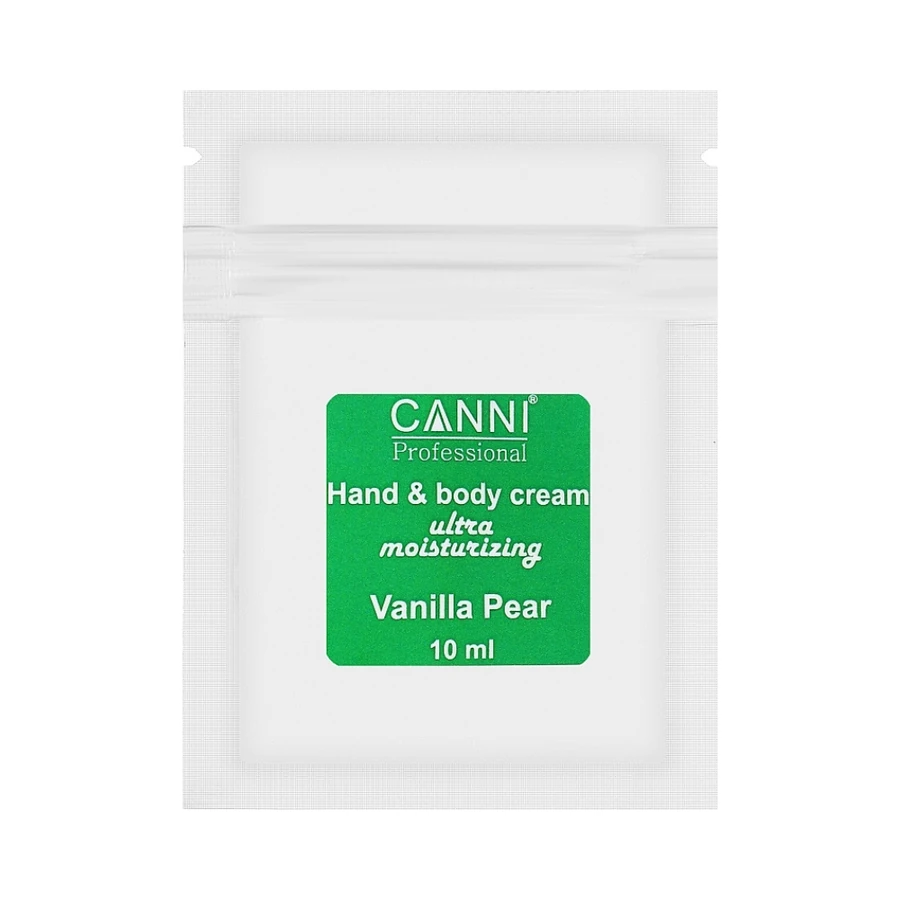 Крем для рук та тіла ультразволожуючий Canni Hand & Body Cream Ultra Moisturizing Vanilla Pear Ванільна груша 10 мл