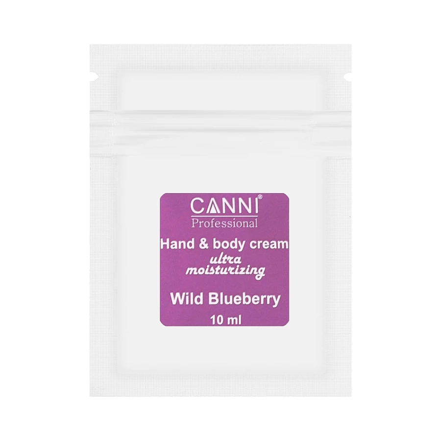 Крем для рук та тіла ультразволожуючий Canni Hand & Body Cream Ultra Moisturizing Wild Blueberry Лісові ягоди 10 мл