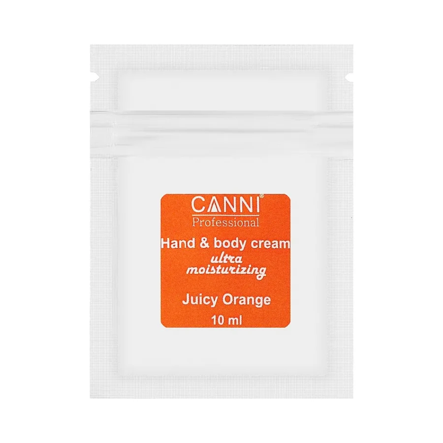 Крем для рук та тіла ультразволожуючий Canni Hand & Body Cream Ultra Moisturizing Juice Orange Соковитий апельсин 10 мл