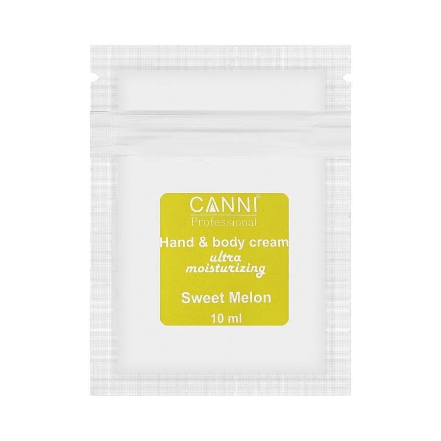Крем для рук та тіла ультразволожуючий Canni Hand & Body Cream Ultra Moisturizing Sweet Melon Солодка диня 10 мл