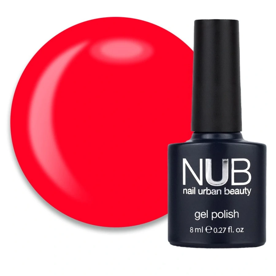 Гель-лак NUB Gel Polish 087 Classical Red класичний червоний, емаль 8 мл