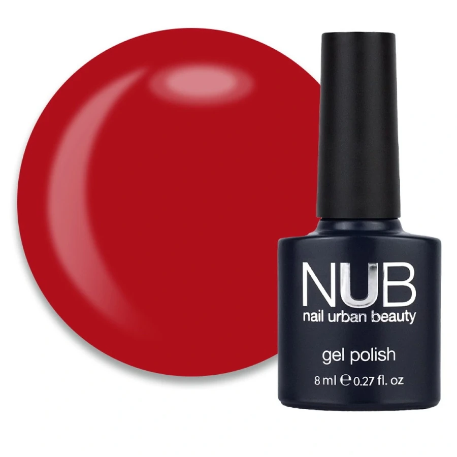 Гель-лак NUB Gel Polish 180 Cherry Pomp вишневий морс, емаль 8 мл