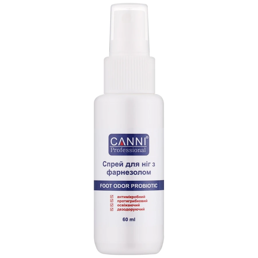 Спрей для ніг з фарнезолом і ментолом Canni Foot Odor Probiotic Spray 60 мл