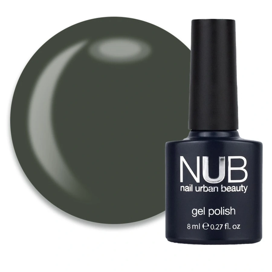 Гель-лак NUB Gel Polish 126 Skyscrapers Jungle сіро-зелений, емаль 8 мл