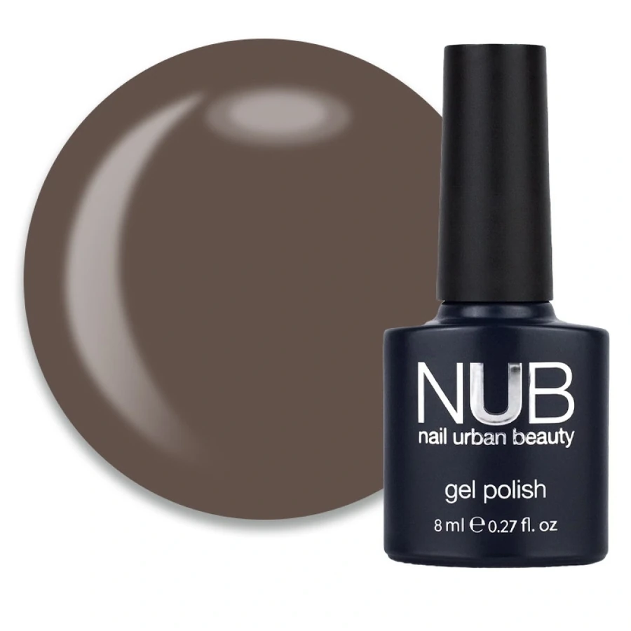 Гель-лак NUB Gel Polish 127 Liquid Beton м&rsquo;який сіро-коричневий, емаль 8 мл