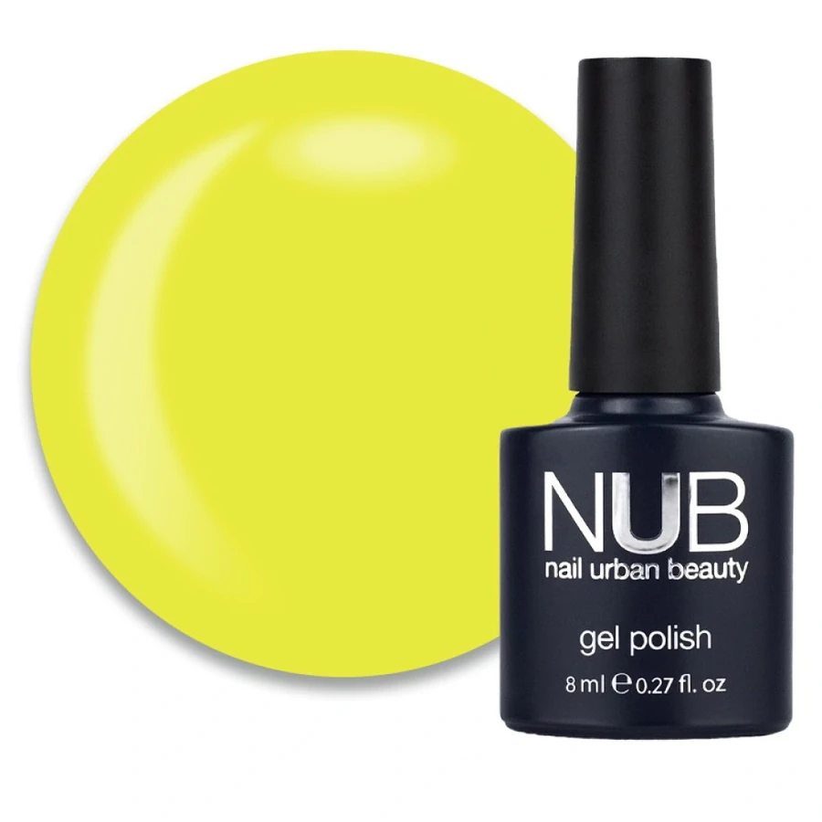 Гель-лак NUB Gel Polish 098 Euphoria лимонно-лаймовий, емаль 8 мл