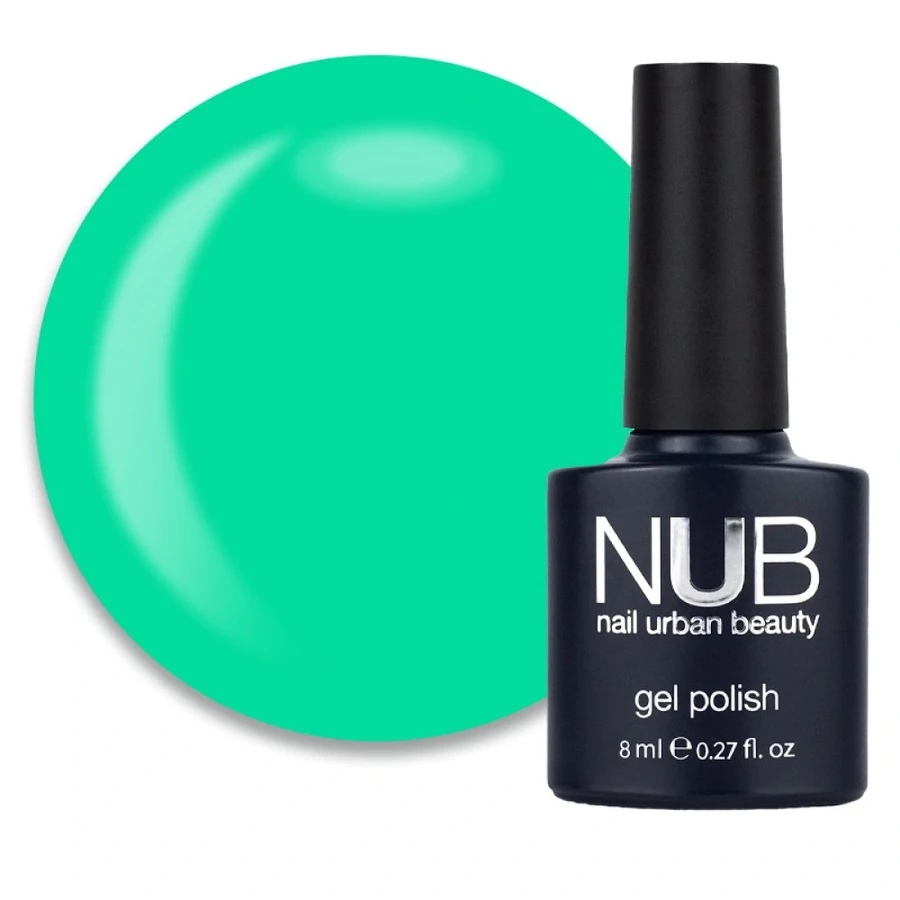 Гель-лак NUB Gel Polish 076 Garden Square салатово-зелений, емаль 8 мл