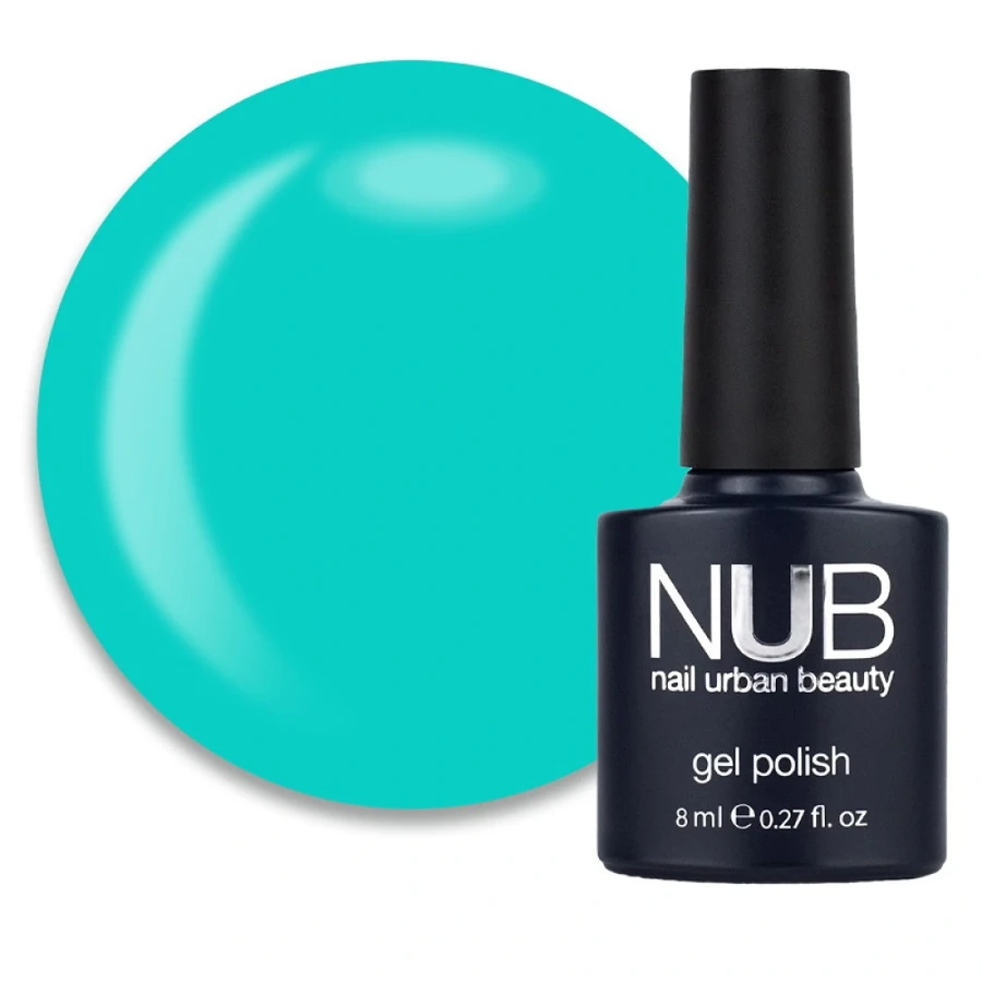 Гель-лак NUB Gel Polish 077 Young Green м&rsquo;ятно-бірюзовий, емаль 8 мл