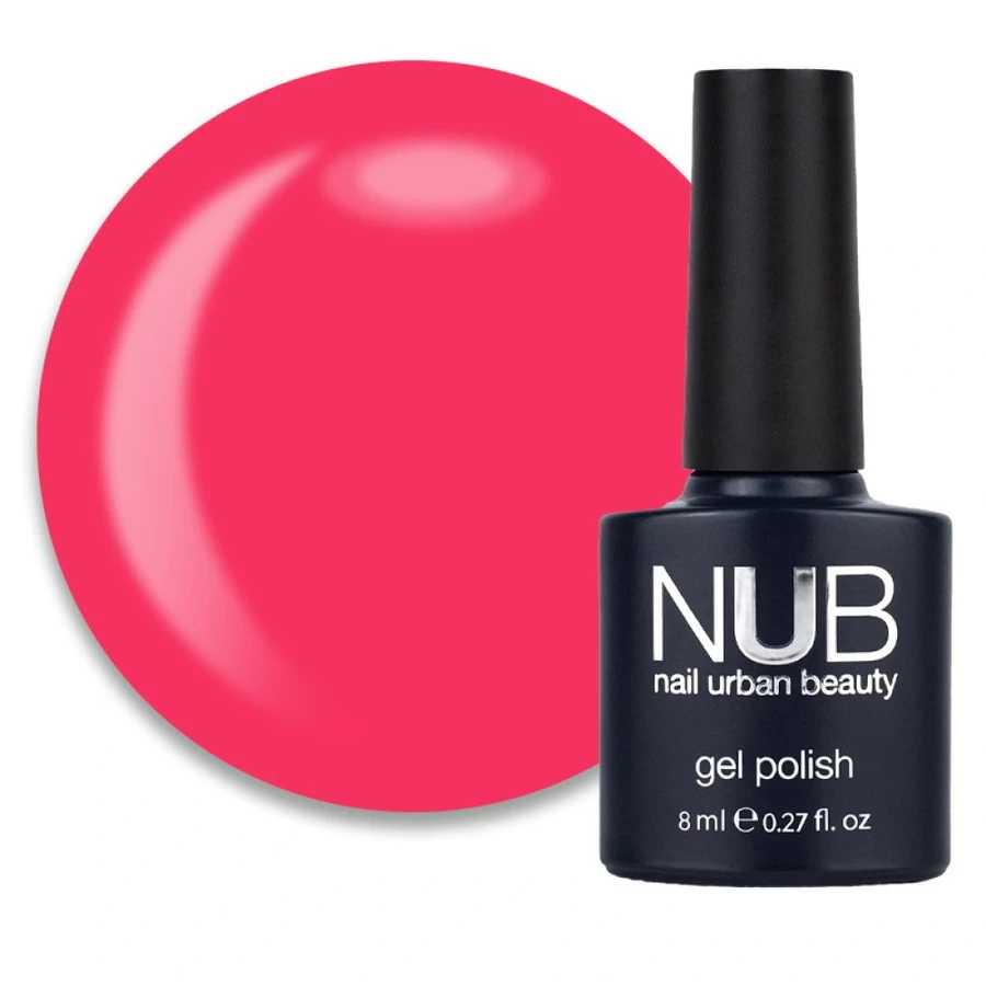 Гель-лак NUB Gel Polish 090 Famous Red малиново-рожевий, емаль 8 мл