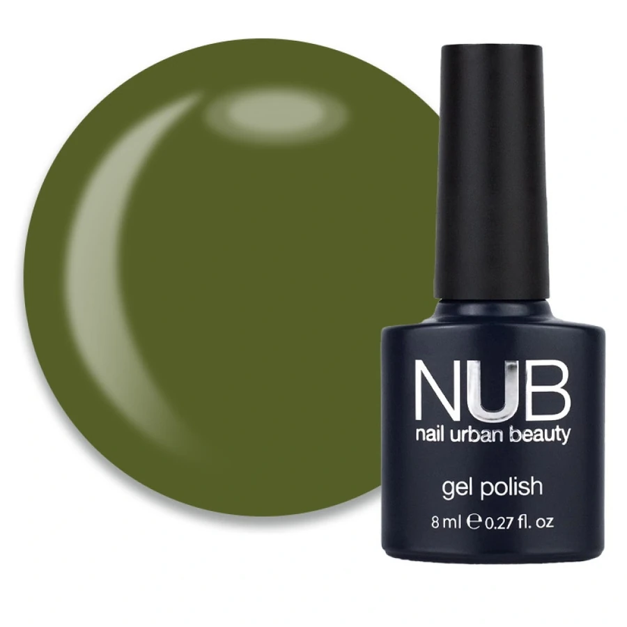 Гель-лак NUB Gel Polish 124 Nomonym темний оливковий, емаль 8 мл