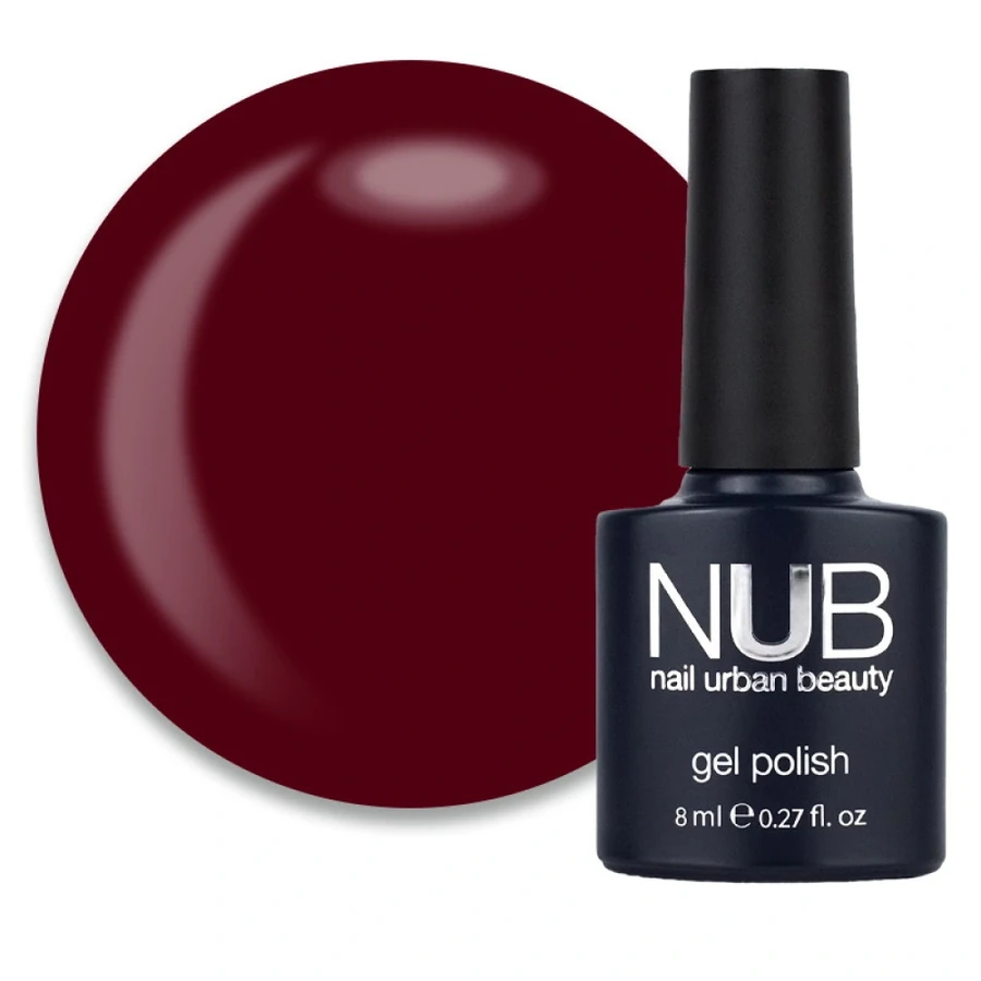 Гель-лак NUB Gel Polish 137 Cherry Pie сливове бордо, емаль 8 мл