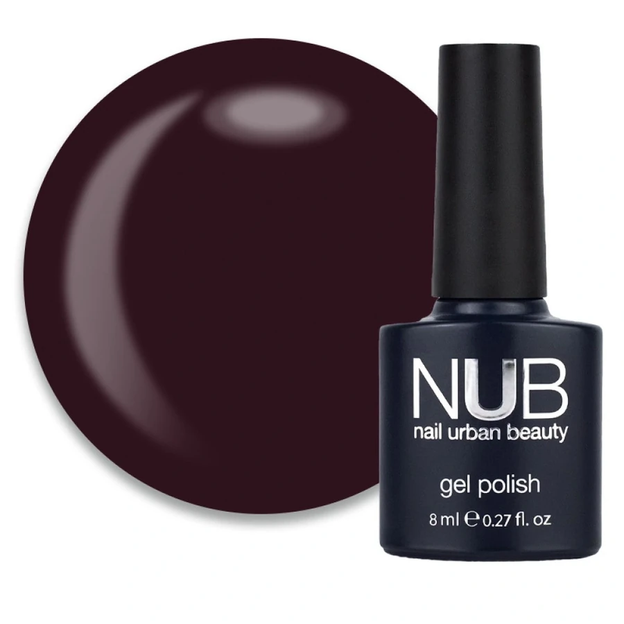 Гель-лак NUB Gel Polish 169 Until Morning коричнево-бордовий, емаль 8 мл