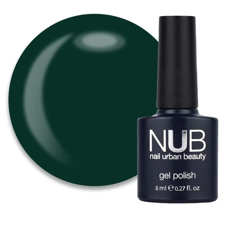 Гель-лак NUB Gel Polish 171 Wild Forest хвойно-зелений, емаль 8 мл