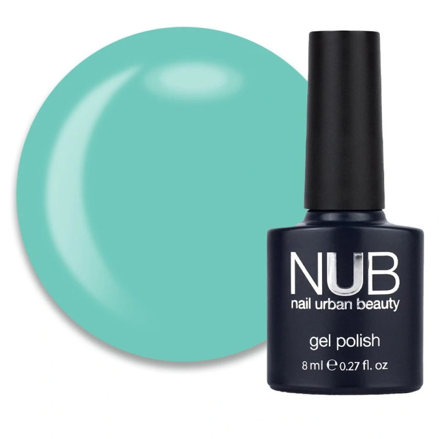 Гель-лак NUB Gel Polish 161 Message From Maldives світло-бірюзовий, емаль 8 мл
