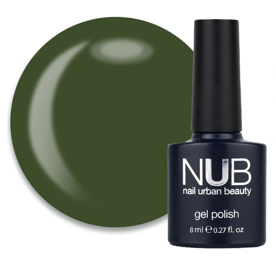 Гель-лак NUB Gel Polish 146 Turtle’s Green оливковий зелений, емаль 8 мл