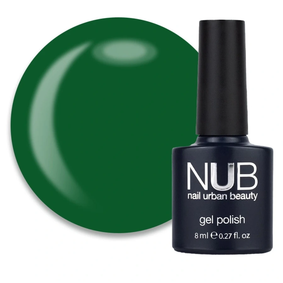 Гель-лак NUB Gel Polish 147 Rock’N’Roll Queen тропічний зелений, емаль 8 мл