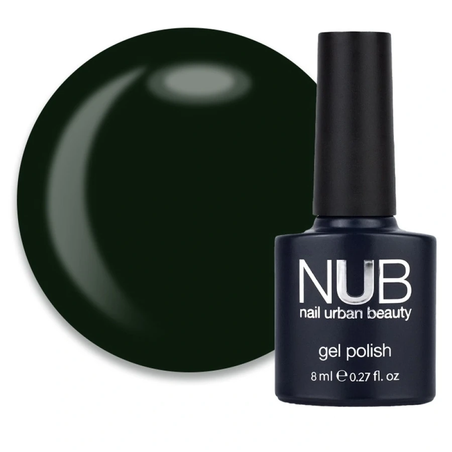 Гель-лак NUB Gel Polish 185 Deep In The Jungle темно-зелений, емаль 8 мл