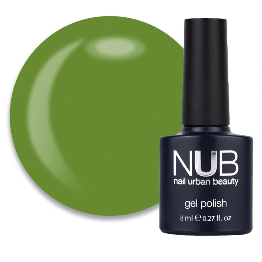 Гель-лак NUB Gel Polish 186 Blooming Forest трав&rsquo;янисто-зелений, емаль 8 мл