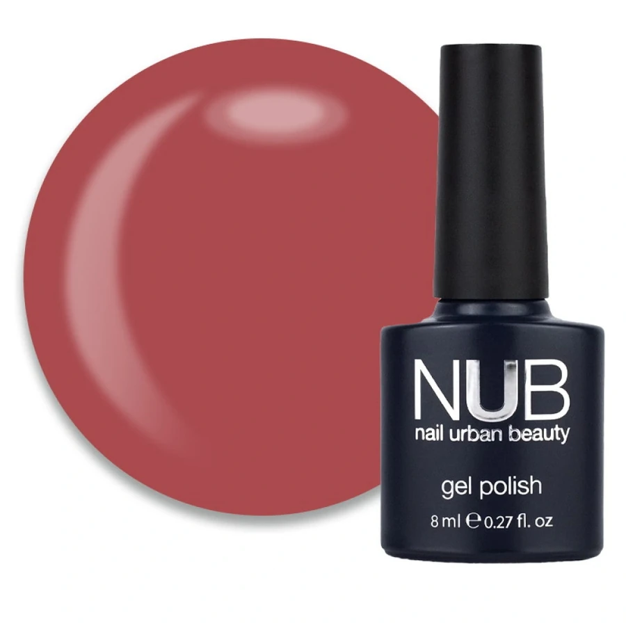 Гель-лак NUB Gel Polish 148 Melted Chocolate шоколадна марсала, емаль 8 мл