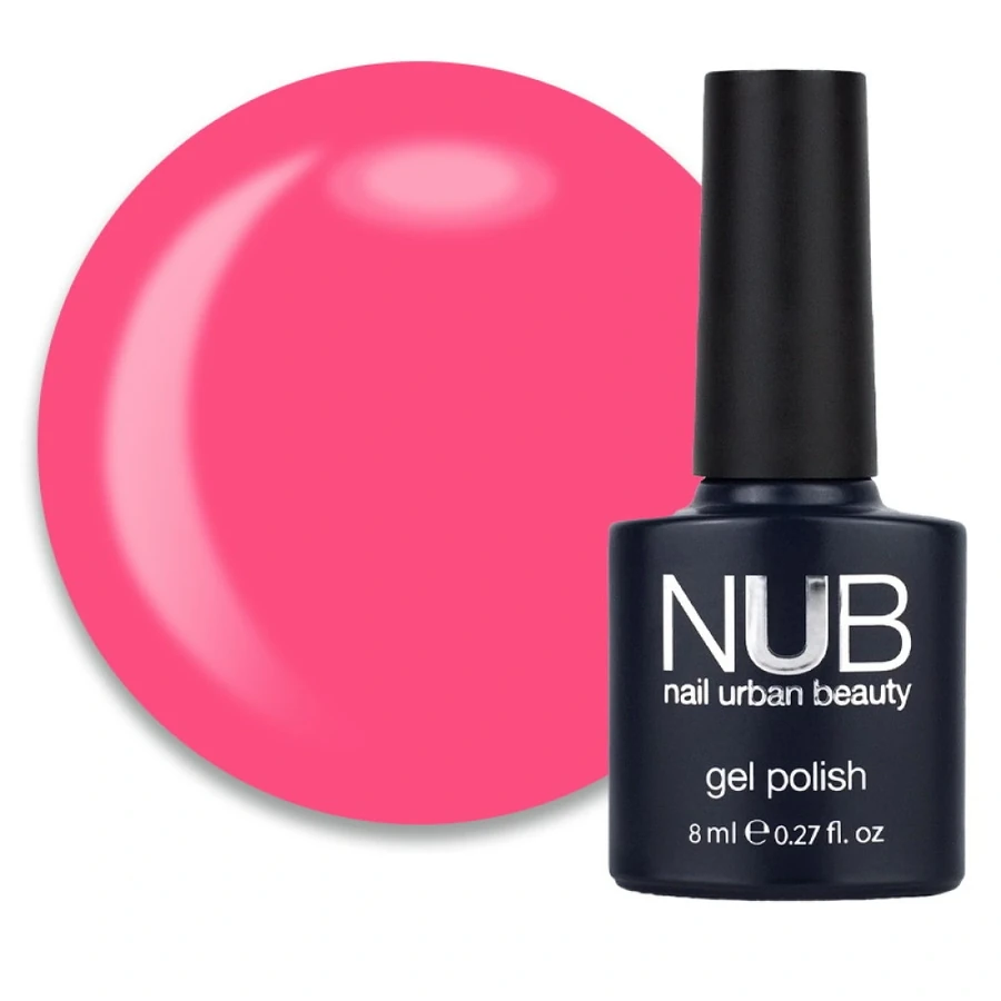 Гель-лак NUB Gel Polish 154 Favourite Sneakers яскравий малиново-рожевий, емаль 8 мл