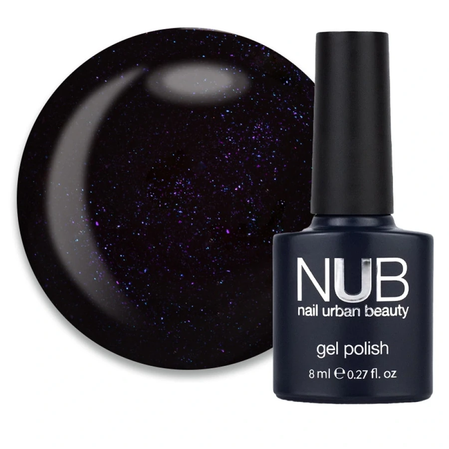 Гель-лак NUB Gel Polish 236 Afterparty сливовий, з шимером 8 мл