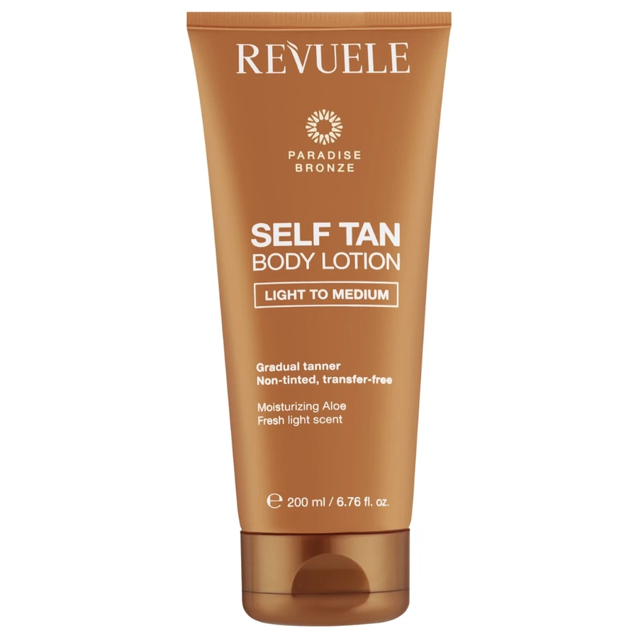 Лосьйон для автозасмаги тіла Revuele Salf Tan Body Lotion Light To Medium від світлого до середнього відтінку 200 мл