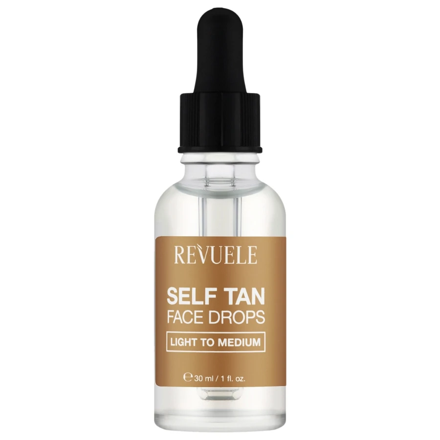 Краплі для автозасмаги обличчя Revuele Salf Tan Face Drop Light To Medium від світлого до середнього відтінку 30 мл