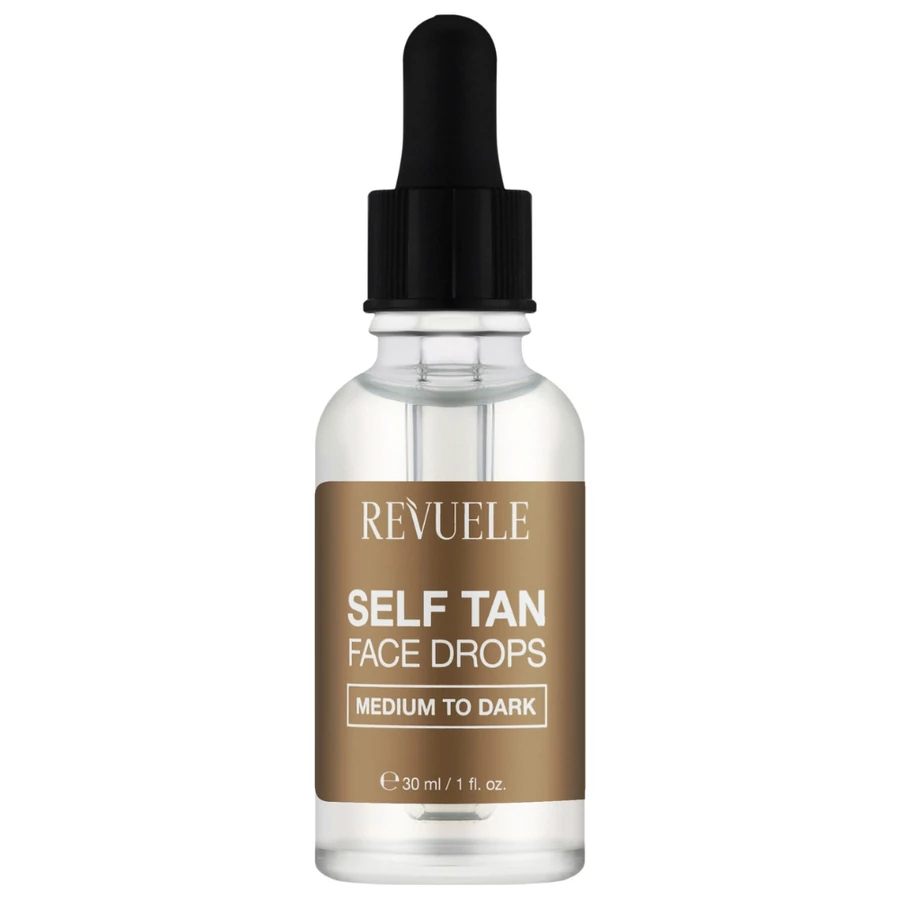 Краплі для автозасмаги обличчя Revuele Salf Tan Face Drop Medium To Dark від середнього до темного відтінку 30 мл