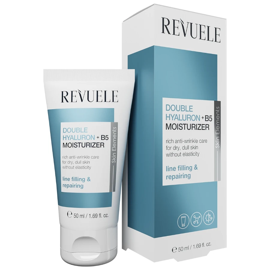 Зволожуючий крем для обличчя Revuele Double Hyaluron + B5 Moisturizer Facial Cream Подвійний гіалурон + В5 50 мл