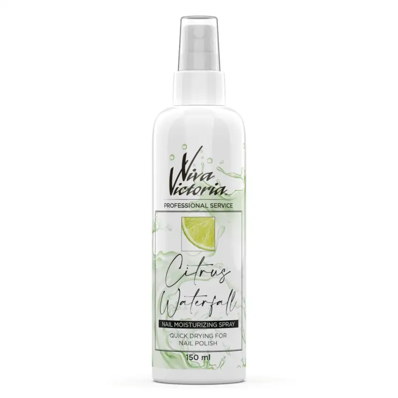 Спрей-сушка для лаку "Цитрусовий водоспад" Viva Victoria Nail Moisturizing Quick Drying Spray Citrus Waterfall 150 мл