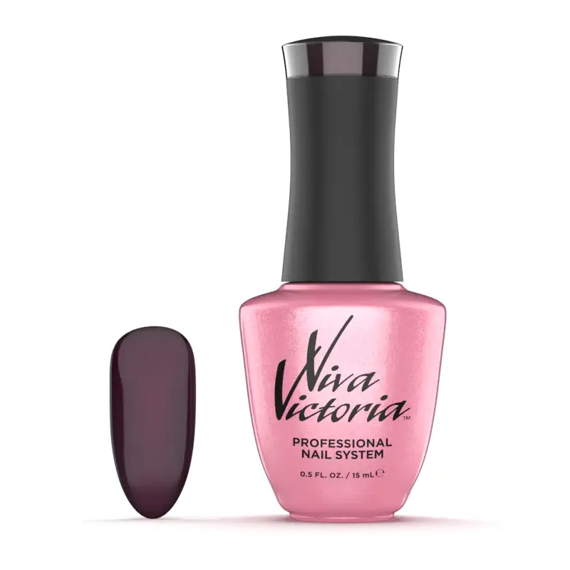 Гель-лак Viva Victoria Gel Polish Assorti-102 темно-сливовий, емаль 15 мл