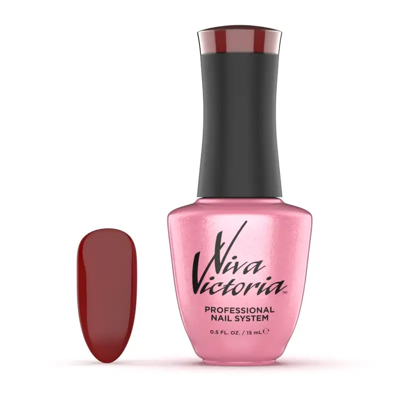 Гель-лак Viva Victoria Gel Polish Assorti-120 темно-вишневий, емаль 15 мл