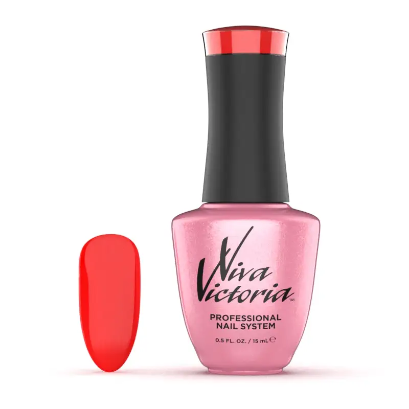 Гель-лак Viva Victoria Gel Polish Assorti-166 яскраво-помаранчевий, неоновий 15 мл