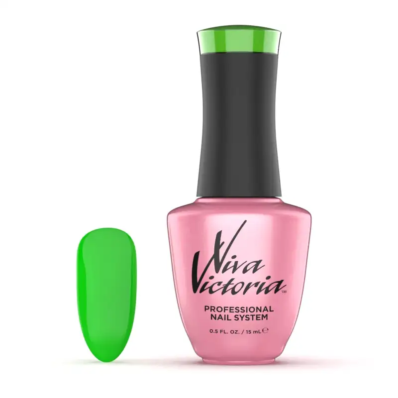 Гель-лак Viva Victoria Gel Polish Assorti-176 яскраво-зелений, неоновий 15 мл