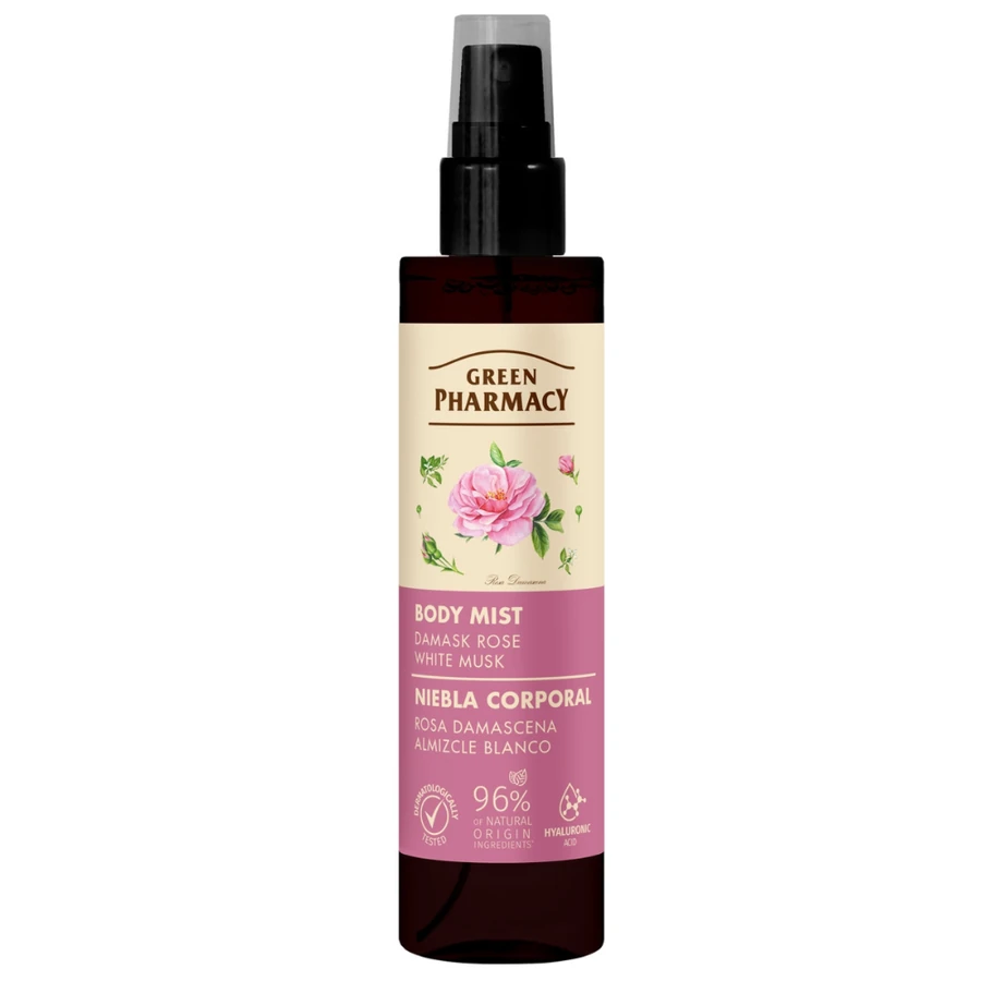 Міст для тіла Green Pharmacy Body Mist Damask Rose & White Musk Дамаська троянда та білий мускус 150 мл