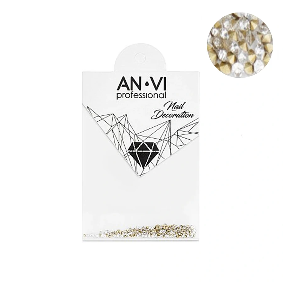 Камінці сваровскі "Піксі" ANVI Swarovski PIXI Stones №5 Gold золотий 200 шт