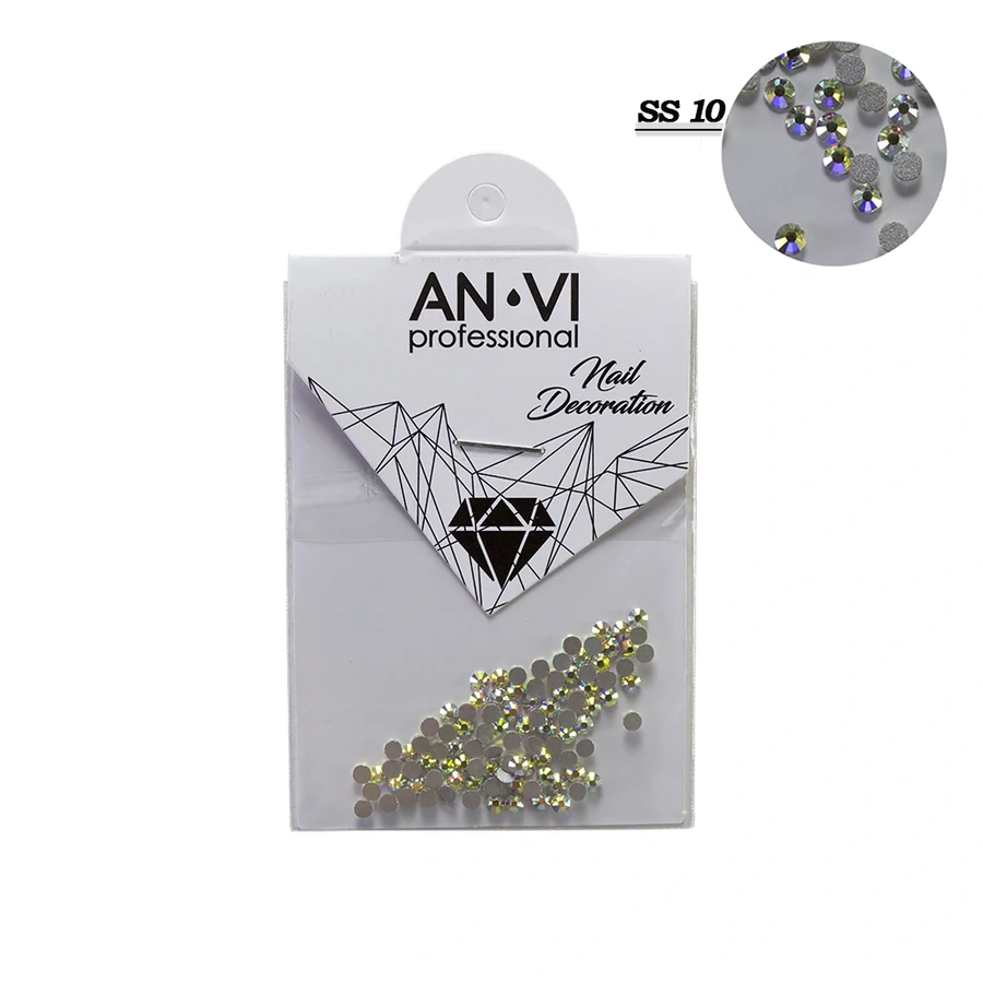 Камінці сваровських "Кристал піксі" ANVI Rhinestones Swarovski Crystal Pixie SS10 прозорі 100 шт