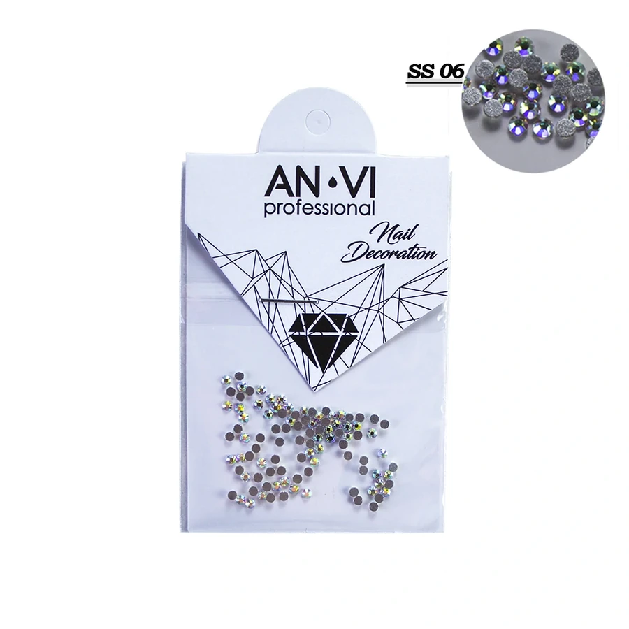 Камінці сваровських "Кристал піксі" ANVI Rhinestones Swarovski Crystal Pixie SS06 хамелеон 100 шт