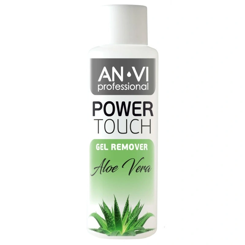 Засіб для зняття гель-лаку та акрилу ANVI Power Touch Gel Remover Aloe Vera алое 100 мл