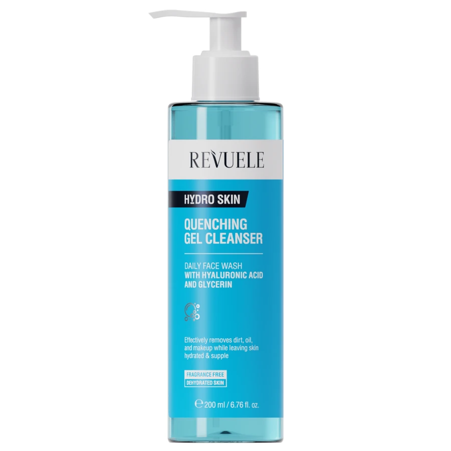 Гель для вмивання нормальної та дуже сухої шкіри Revuele Hydro Skin Quenching Gel Cleanser Daily Face Wash 200 мл