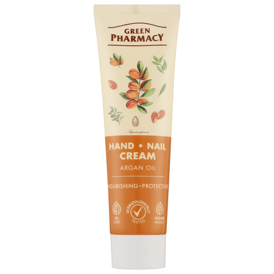 Крем для рук і нігтів "Зволоження та захист" Green Pharmacy Hand & Nail Cream Argan Oil Арганова олія 100 мл