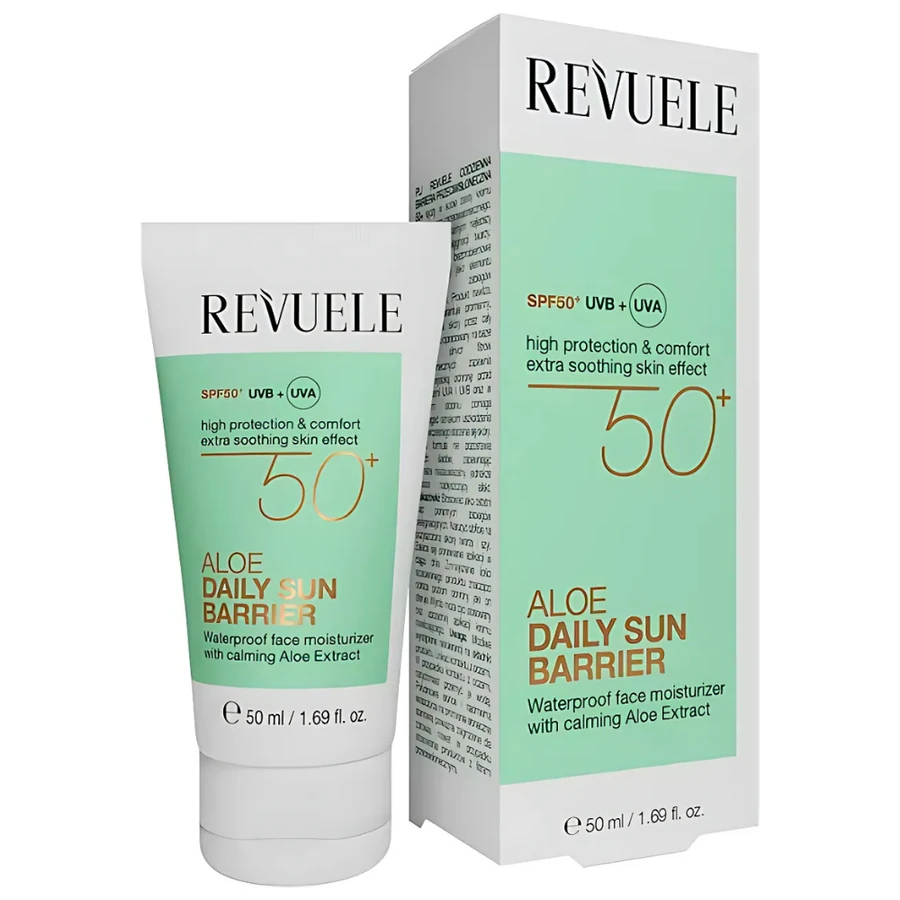 Крем для обличчя з захистом від УФ-променів Revuele Aloe Daily Sun Barrier SPF50+ Алое 50 мл