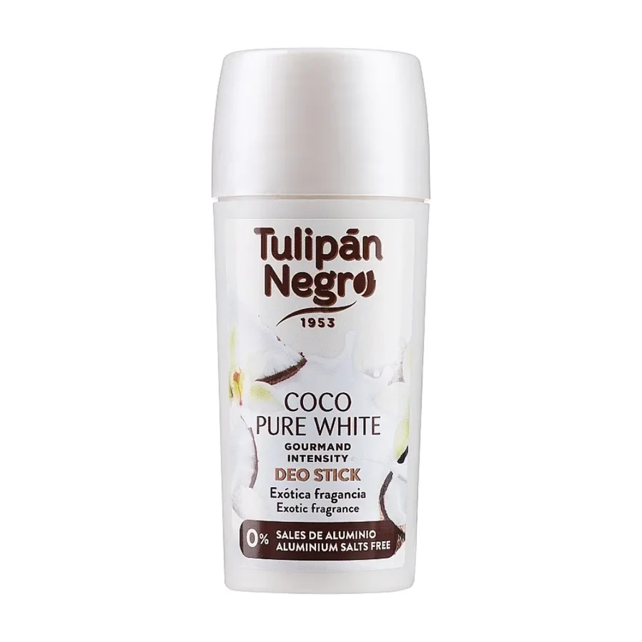 Дезодорант-стік для жінок "Ніжний кокос" Tulipan Negro Deo Stick Deodorant Gourmand Autolift Coco Pure White 60 мл