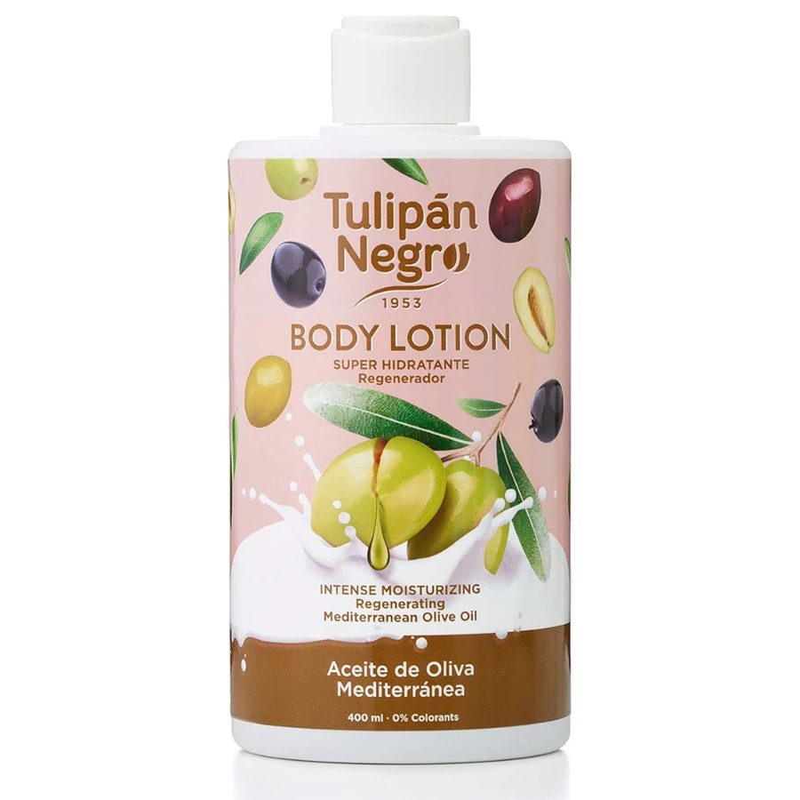 Лосьйон для тіла "Цукеркові фантазії" Tulipan Negro Body Lotion Olive Oil без дозатора 400 мл