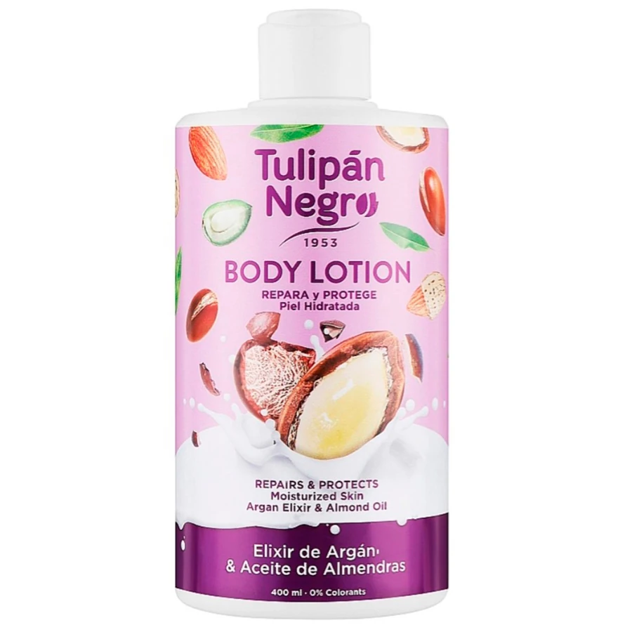 Tulipan Negro Body Lotion Argan Elixir & Almond Oil без дозатора 400 мл