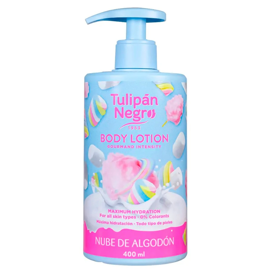 Лосьйон для тіла "Бавовняна хмара" Tulipan Negro Body Lotion Cotton Cloud з дозатором 400 мл