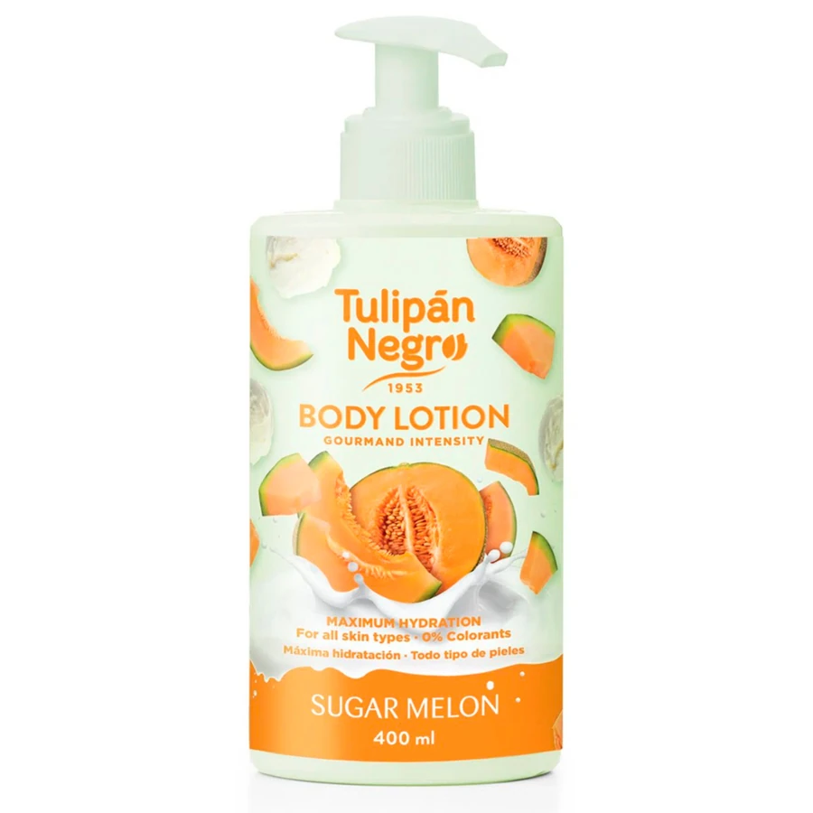 Лосьйон для тіла "Цукрова диня" Tulipan Negro Body Lotion Sugar Melon з дозатором 400 мл