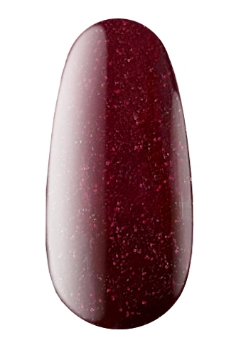 Гель-лак Kodi Gel Polish RS01 стигла вишня, з дрібним гліттером фуксія та золото 7 мл