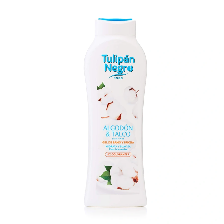 Гель для душу Tulipan Negro Shower Gel Cotton & Talc Бавовна та тальк 650 мл
